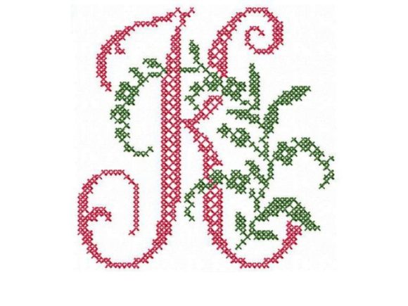 Monogram Letter K: A Cross-Stitch Holiday Review